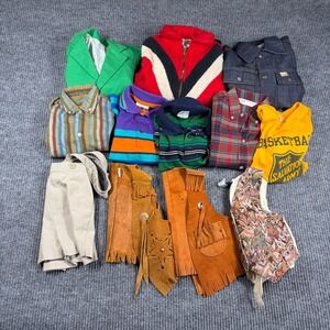 Vintage Kids Clothing Bundle Sears Jack Tar Plaid Shirt Blazer 12pc 70s 60s